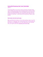 Hướng Dẫn Photoshop: Bức Tranh Thiên Nhiên (phần 1) potx