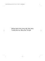 Những thách thức trong việc Xây dựng Trường Đại học đẳng cấp Thế giới part 1 ppt