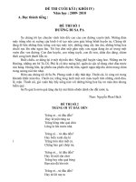 Đề thi Lớp 4 HK 2