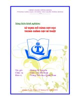 SKKN_Hiệu quả của việc sử dụng đồ dùng trực quan trong dạy Mĩ thuật