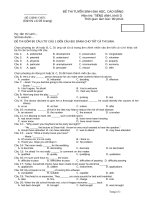 Đề luyện thi đại học môn Tiếng Anh 3 pdf
