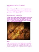 Thiết Kế Hiệu Ứng Chữ Copper trong Photoshop (phần 1) potx