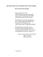 NGÀY CON LÊN XE HOA