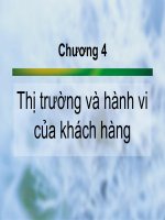 Chương 4: Thị trường và hành vi của khách hàng doc