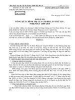 Báo cáo tổng kết nhiệm kỳ 2008-2010