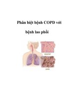 Phân biệt bệnh COPD với bệnh lao phổi potx