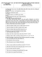 De thi tuyen sinh vao lop 10 tinh Ha Tinh