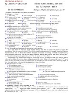 Đề thi thử anh văn số 36 pptx