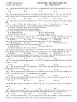 Chuyên đề dao động điều hòa