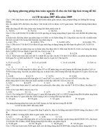 tổng hợp các dạng bai trong đề thi đại học