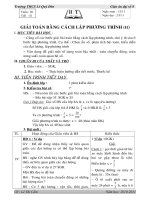 GIẢI TOÁN BẰNG CÁCH LẬP PHƯƠNG TRÌNH (tt) pps