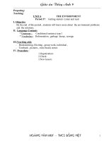 Giáo án T.A 9 HK 2 (tỉnh Bắc Giang)