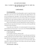 VAI TRÒ CỦA  HIỆU TRƯỞNG ĐỐI VỚI CÔNG TÁC  KIỂM  TRA NỘI  BỘ  TRƯỜNG  HỌC