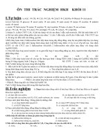 Ôn Thi HK Hóa Học 11  (TỰ LUẬN - 120  TRẮC NGHIỆM)