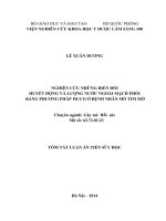 Nghiên cứu những biến đổi huyết động và lượng nước ngoài mạch phổi bằng phương pháp PiCCO ở bệnh nhân mổ tim mở (tóm tắt)