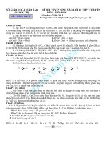 Đề chuyên Hóa Quảng Trị 10-11