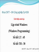 Lập trình Windows - Lập Trình C #- Lập Trình C Shap - Giới thiệu ppsx