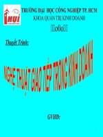 Slide thuyết trình Nghệ Thuật Giao Tiếp Trong Kinh Doanh doc