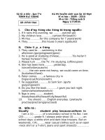 Đề Thi Tiếng Anh Bắc Giang 2010 - Đợt 1