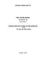 Phương tiện giao thông cơ giới đường bộ ô tô yêu cầu an toàn chung pdf