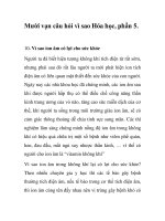 Mười vạn câu hỏi vì sao Hóa học, phần 5. ppt