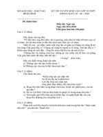 KỲ THI TUYỂN SINH VÀO LỚP 10 THPT           BÌNH ĐỊNH                                        KHÓA NGÀY 30 – 06 - 2010