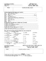 khao sat Tieng Anh 789