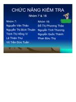 quản trị học - chức năng kiểm tra