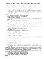 Nội dung bồi dưỡng học sinh giỏi môn sinh học potx