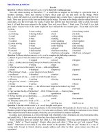 Đề tham luyện thi đại học môn Tiếng Anh - Đề số 29 pot