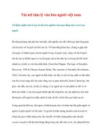 Vài nét tâm lý văn hóa người việt nam pot