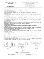 De thi va Dap an HSG Vat ly tinh Bac Giang 2010