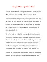 Bí quyết làm việc theo nhóm ppt