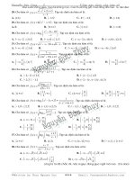 51 câu trắc nghiệm về tập xác định của hàm số Phần 2 Toán 11