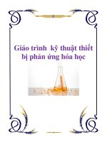 Giáo trình kỹ thuật thiết bị phản ứng hóa học pptx