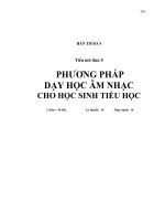Điều Cơ Bản Dạy Âm Nhạc Tiểu Học phần 1 potx