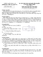 De thi chon HSG huyen NS nam hoc 2009 - 2010