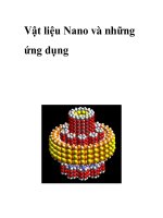 Vật liệu Nano và những ứng dụng doc