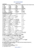 Ôn Tập 11 CB-Unit 10 (2 Tests)