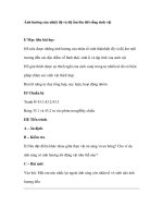 Ảnh hưởng của nhiệt độ và độ ẩm lên đời sống sinh vật pptx