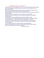 Phải chăng Lời chào cao hơn Mâm Cỗ pptx