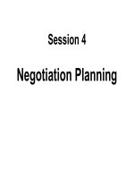 negotiation planning