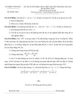 Đề thi tuyển sinh lớp 10 THPT chuyên Vĩnh Phúc năm học 2010-2011