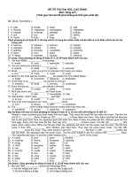 ĐỀ THI THỬ ĐH -T.ANH_1