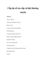 Cấp lại sổ trợ cấp xã hội thường xuyên pptx