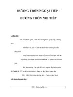 ĐƯỜNG TRÒN NGOẠI TIẾP ĐƯỜNG TRÒN NỘI TIẾP pptx