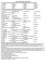 Đe thi Anh vao 10- So 1