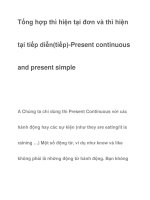 Tổng hợp thì hiện tại đơn và thì hiện tại tiếp diễn(tiếp) ppsx