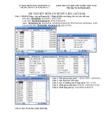 bai kiểm tra học phần môn access