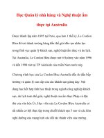 Học Quản lý nhà hàng và Nghệ thuật ẩm thực tại Australia pps